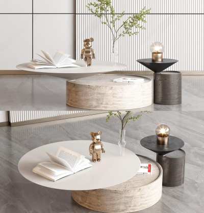 MINOTTI现代茶几3D模型下载